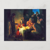 De geboorte van Jezus door Carl Bloch Feestdagenkaart (Voorkant)