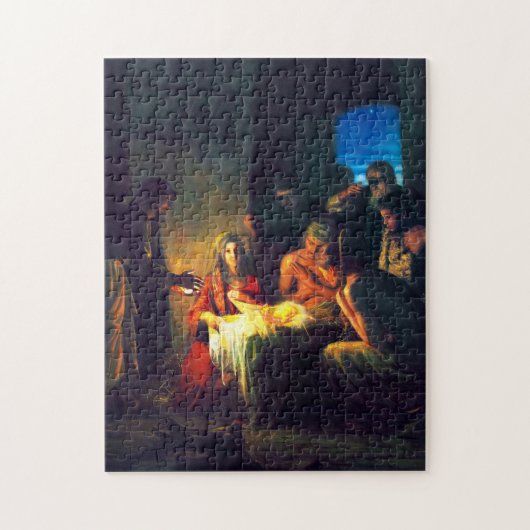De geboorte van Jezus door Carl Bloch Legpuzzel (Verticaal)