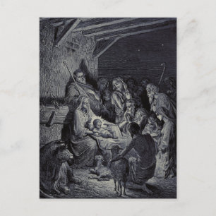 De Geboorte van Jezus door Gustave Doré Premium Vi Briefkaart