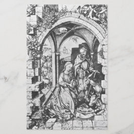 De geboorte van Jezus (door Martin Schongauer) Briefpapier