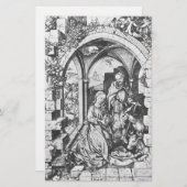 De geboorte van Jezus (door Martin Schongauer) Briefpapier (Voorkant / Achterkant)