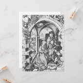 De geboorte van Jezus (door Martin Schongauer) Kaart (Voorkant / Achterkant in situ)