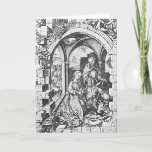 De geboorte van Jezus (door Martin Schongauer) Kaart