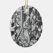 De geboorte van Jezus (door Martin Schongauer) Keramisch Ornament (Rechts)