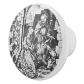 De geboorte van Jezus (door Martin Schongauer) Keramische Knop (Rechts)