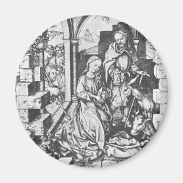 De geboorte van Jezus (door Martin Schongauer) Magneet