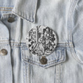 De geboorte van Jezus (door Martin Schongauer) Ronde Button 7,6 Cm (In situ)