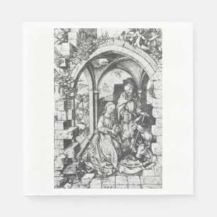 De geboorte van Jezus (door Martin Schongauer) Servet