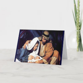 De geboorte van Jezus Kerstkaart Feestdagen Kaart