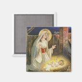 De geboorte van Jezus  Magnet (Voorkant / Achterkant)
