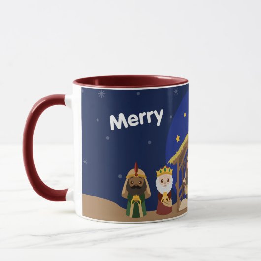 De geboorte van Jezus, Maria en Jozef Mok (Links)