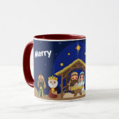 De geboorte van Jezus, Maria en Jozef Mok (Voorkant links)