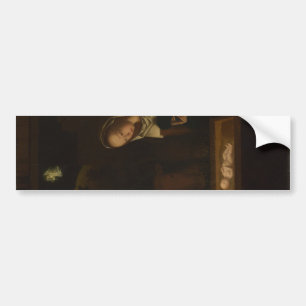 De geboorte van Jezus 's nachts (Geboorte van Jezu Bumpersticker