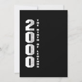 De geboorte van legende 2000 20 e geboorte-gift kaart (Voorkant)