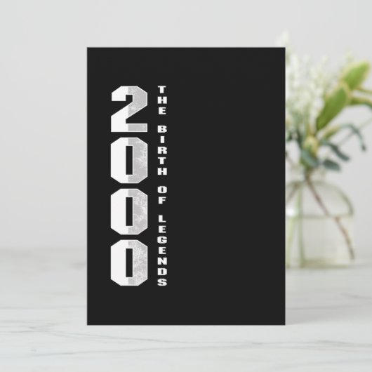 De geboorte van legende 2000 20 e geboorte-gift kaart (Staand voorkant)