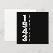 De geboorte van Legends 1943 77 e Birthday Gift Kaart (Voorkant / Achterkant)