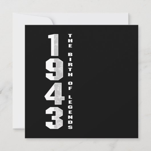 De geboorte van Legends 1943 77 e Birthday Gift Kaart (Voorkant)