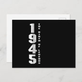 De geboorte van Legends 1945 75th Birthday Gift Briefkaart (Voorkant / Achterkant)