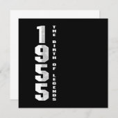 De geboorte van Legends 1955 65th Birthday Gift Kaart (Voorkant / Achterkant)