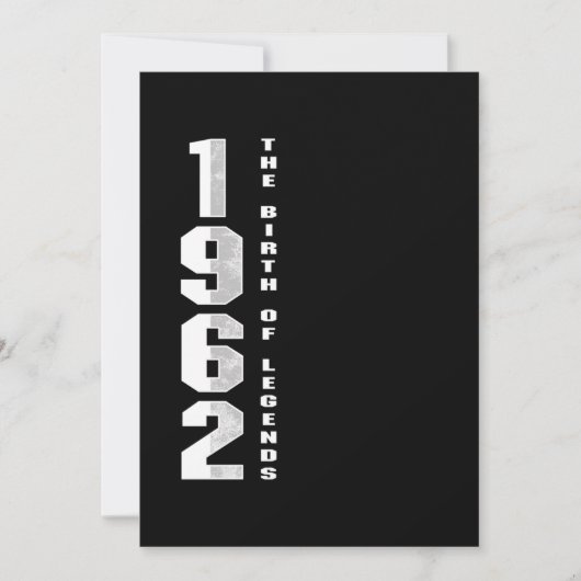 De geboorte van Legends 1962 58th Birthday Gift Kaart (Voorkant)