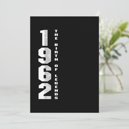 De geboorte van Legends 1962 58th Birthday Gift Kaart (Staand voorkant)