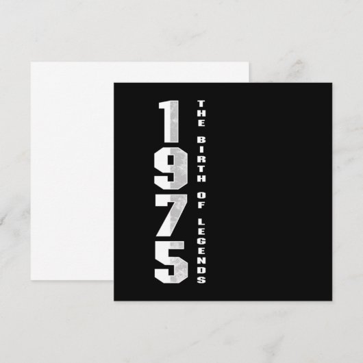 De geboorte van Legends 1975 45th Birthday Gift Kaart (Voorkant / Achterkant)