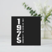 De geboorte van Legends 1975 45th Birthday Gift Kaart (Staand voorkant)