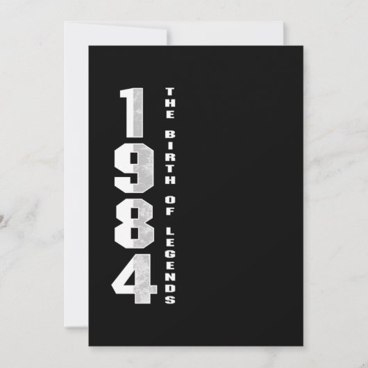 De geboorte van Legends 1984 36 th Birthday Gift Kaart (Voorkant)