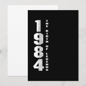 De geboorte van Legends 1984 36 th Birthday Gift Kaart (Voorkant / Achterkant)