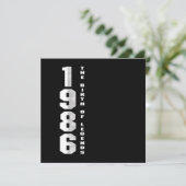 De geboorte van Legends 1986 34 th Birthday Gift Kaart (Staand voorkant)
