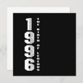 De geboorte van Legends 1996 24 e Birthday Gift Kaart (Voorkant / Achterkant)