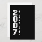 De geboorte van Legends 2007 13 e Birthday Gift Kaart (Voorkant / Achterkant)