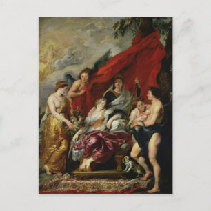 De geboorte van Louis XIII bij Fontainebleau Briefkaart