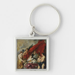 De geboorte van Louis XIII bij Fontainebleau Sleutelhanger