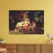 De geboorte van Mary, c.1753 (olie op canvas) Canvas Afdruk (Insitu (Woonkamer))