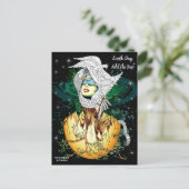 De geboorte van moeder aarde feestdagenkaart (Staand voorkant)