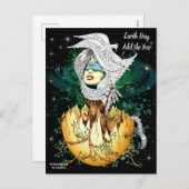 De geboorte van moeder aarde feestdagenkaart (Voorkant / Achterkant)