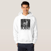 De geboorte van onze Heer Jezus Christus Kerstmis Hoodie (Voorkant volledig)