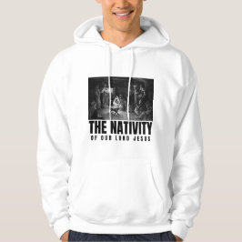 De geboorte van onze Heer Jezus Christus Kerstmis Hoodie