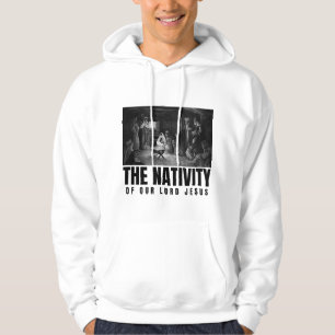 De geboorte van onze Heer Jezus Christus Kerstmis Hoodie