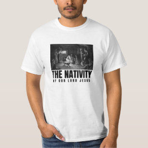De geboorte van onze Heer Jezus Christus T-shirt