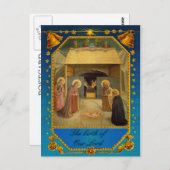 De geboorte van Onze Heer - Nativiteit Briefkaart (Voorkant / Achterkant)