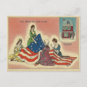 De geboorte van onze vlag briefkaart (Voorkant)