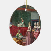 De geboorte van sint-janskruid (fresco) (zie el keramisch ornament (Rechts)