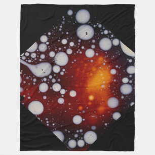 De geboorte van sterren in een Abstracte vloeistof Fleece Deken