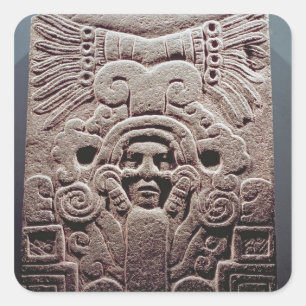 De geboorte van Topiltzin, 800-1100 Vierkante Sticker