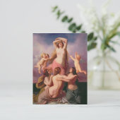 De geboorte van Venus, 1846 Briefkaart (Staand voorkant)