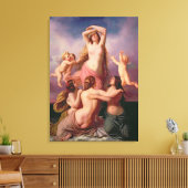 De geboorte van Venus, 1846 Canvas Afdruk (Insitu (Woonkamer))