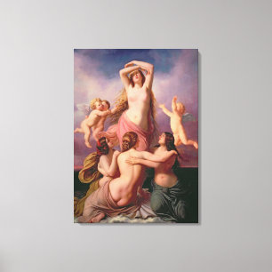 De geboorte van Venus, 1846 Canvas Afdruk