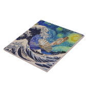 De geboorte van Venus bij de Grote Golf Tegeltje (Zijkant)